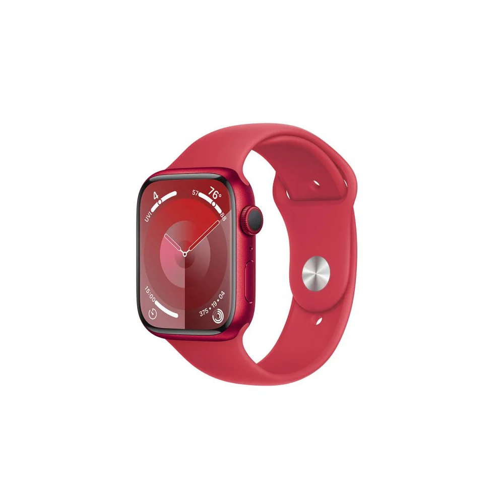 Apple Watch Series 9 GPS 45mm Alumínio (PRODUCT)RED c/ Bracelete Desportiva (PRODUCT) RED - M/L - MRXK3QL/A