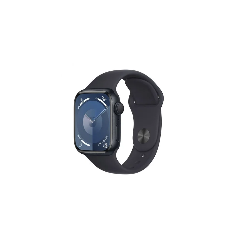 Apple Watch Series 9 GPS 41mm Alumínio Meia-Noite c/ Bracelete Desportiva Meia-Noite - M/L - MR8X3QL/A