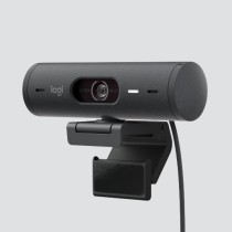 WebCam Logitech Brio 500 Full HD 1080p USB Type-C (Preto) - 960-001422