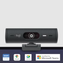 WebCam Logitech Brio 500 Full HD 1080p USB Type-C (Preto) - 960-001422