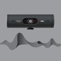 WebCam Logitech Brio 500 Full HD 1080p USB Type-C (Preto) - 960-001422