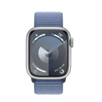 Apple Watch Series 9 GPS 41mm Alumínio Prateado c/ Loop Desportiva Azul Inverno - MR923QL/A