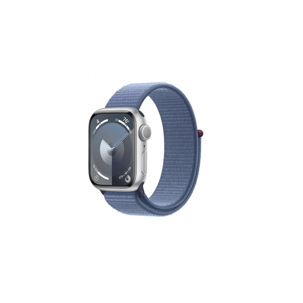 Apple Watch Series 9 GPS 41mm Alumínio Prateado c/ Loop Desportiva Azul Inverno - MR923QL/A