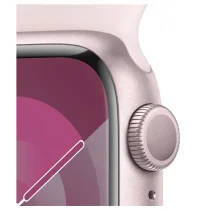 Apple Watch Series 9 GPS 41mm Alumínio Rosa c/ Bracelete Desportiva Rosa Claro - M/L - MR943QL/A