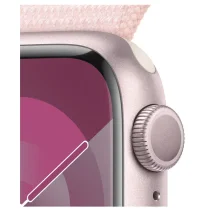Apple Watch Series 9 GPS 41mm Alumínio Rosa c/ Loop Desportiva Rosa Claro - MR953QL/A
