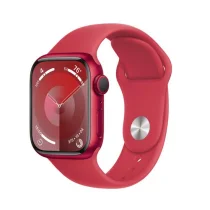 Apple Watch Series 9 GPS 41mm Alumínio (PRODUCT)RED c/ Bracelete Desportiva (PRODUCT) RED - S/M - MRXG3QL/A