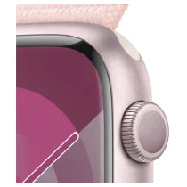 Apple Watch Series 9 GPS 45mm Alumínio Rosa c/ Loop Desportiva Rosa Claro - MR9J3QL/A