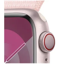 Apple Watch Series 9 GPS + Cellular 41mm Alumínio Rosa c/ Loop Desportiva Rosa Claro - MRJ13QL/A