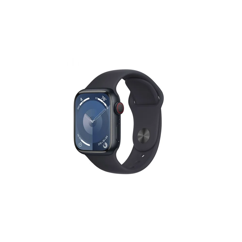 Apple Watch Series 9 GPS + Cellular 41mm Alumínio Meia-Noite c/ Bracelete Desportiva Meia-Noite - S/M - MRHR3QL/A