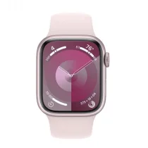 Apple Watch Series 9 GPS + Cellular 41mm Alumínio Rosa c/ Bracelete Desportiva Rosa Claro - M/L - MRJ03QL/A