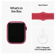 Apple Watch Series 9 GPS + Cellular 45mm Alumínio (PRODUCT)RED c/ Bracelete Desportiva (PRODUCT) RED - M/L - MRYG3QL/A