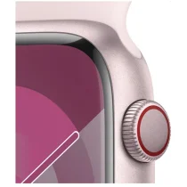 Apple Watch Series 9 GPS + Cellular 45mm Alumínio Rosa c/ Bracelete Desportiva Rosa Claro - M/L - MRML3QL/A