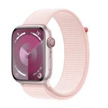 Apple Watch Series 9 GPS + Cellular 45mm Alumínio Rosa c/ Loop Desportiva Rosa Claro - MRMM3QL/A
