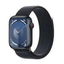Apple Watch Series 9 GPS + Cellular 45mm Alumínio Meia-Noite c/ Loop Desportiva Meia-Noite - MRMF3QL/A