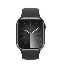 Apple Watch Series 9 GPS + Cellular 41mm Aço Inoxidável Grafite c/ Bracelete Desportiva Meia-Noite - S/M - MRJ83QL/A