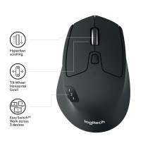 Logitech M720 Triathlon 2.4GHZ Wireless Mouse - 910-004791