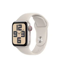Apple Watch SE (2023) GPS+Cellular 40mm Alumínio Luz das Estrelas c/ Bracelete Desportiva Luz das Estrelas - M/L- MRG13QL/A