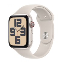 Apple Watch SE (2023) GPS+Cellular 44mm Alumínio Luz das Estrelas c/ Bracelete Luz das Estrelas - Medium/Large - MRGX3QL/A