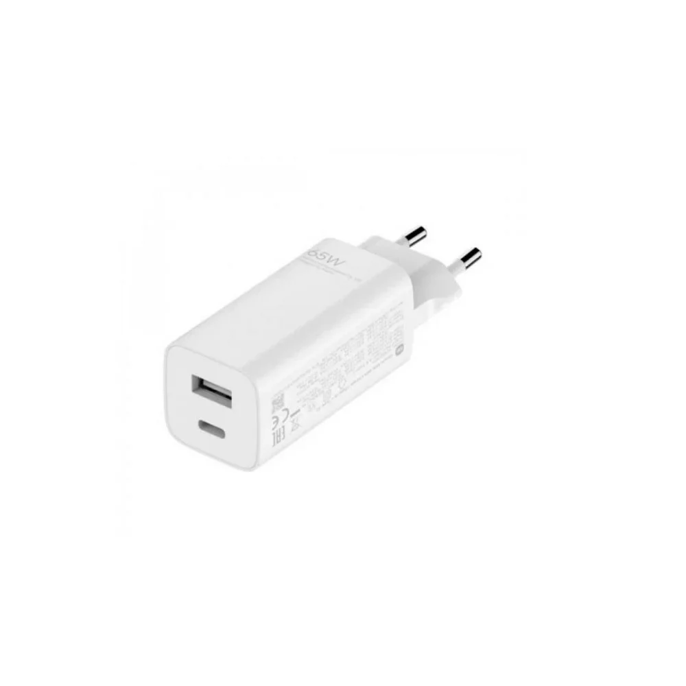 Carregador Xiaomi Mi 65W Fast Charger GaN Tech 65W USB Tipo A + USB Tipo C - BHR5515GL