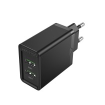 Cargador de Pared Vention FBAB0-EU 2xUSB 18W Negro