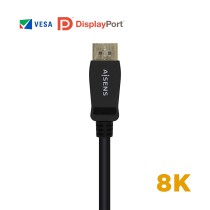 Cable Displayport 1.4 8K Aisens A149-0432 Displayport Macho - Displayport Macho 2m Certificado N