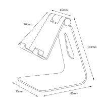 Soporte para Smartphone Tablet Aisens MS1PM-081 Plata