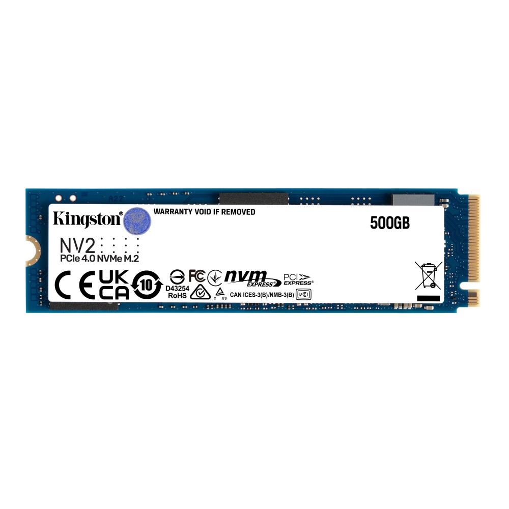 SSD Kingston 500GB QLC M.2 2280 NV2 3D NVMe - SNV2S 500G