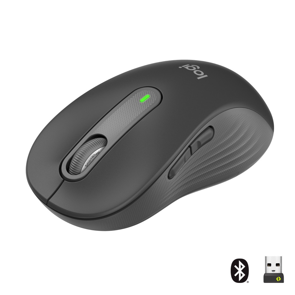 Logitech Signature M650 L Óptico Sem Fios 2000DPI Grafite - 910-006236