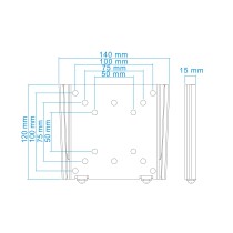 Soporte de Pared Fijo TooQ LP1023F-B para TV de 13-27" hasta 30kg