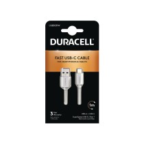 Cable USB 3.0 Tipo-C Duracell USB5031W USB Tipo-C Macho - USB Macho 1m Blanco