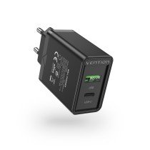 Cargador de Pared Vention FBBB0-EU 1xUSB Tipo-C 1xUSB 20W