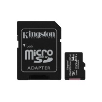 Tarjeta de Memoria Kingston CANVAS Select Plus 64GB microSD XC con Adaptador Clase 10 100MBs