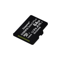 Tarjeta de Memoria Kingston CANVAS Select Plus 64GB microSD XC con Adaptador Clase 10 100MBs