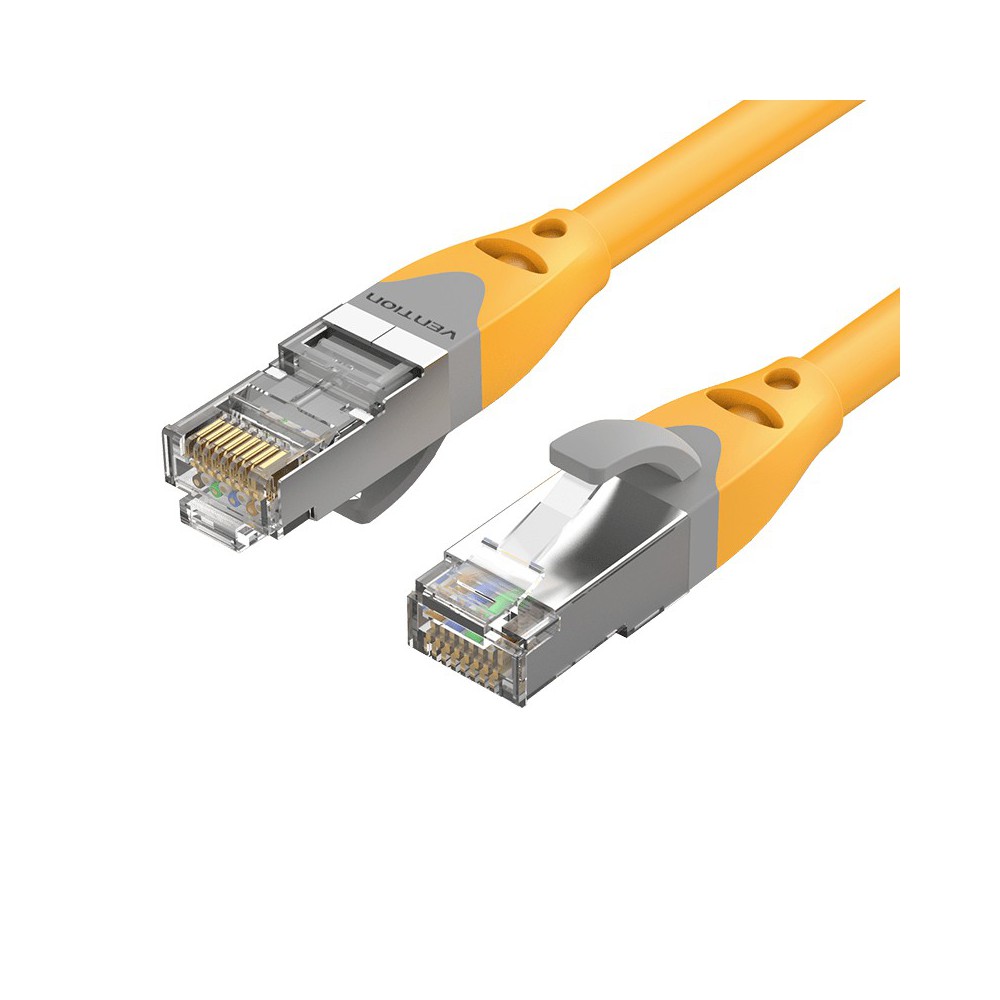 Vention IBHYF cabo de rede Amarelo 1 m Cat6a S FTP (S-STP)