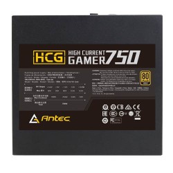 Fonte Alimentação Gaming Antec Hcg750 750W Gold 80+ Modular