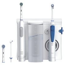 Oral-B Idropulsore Health Center Adulto Escova de dentes rotativa oscilante Azul, Branco