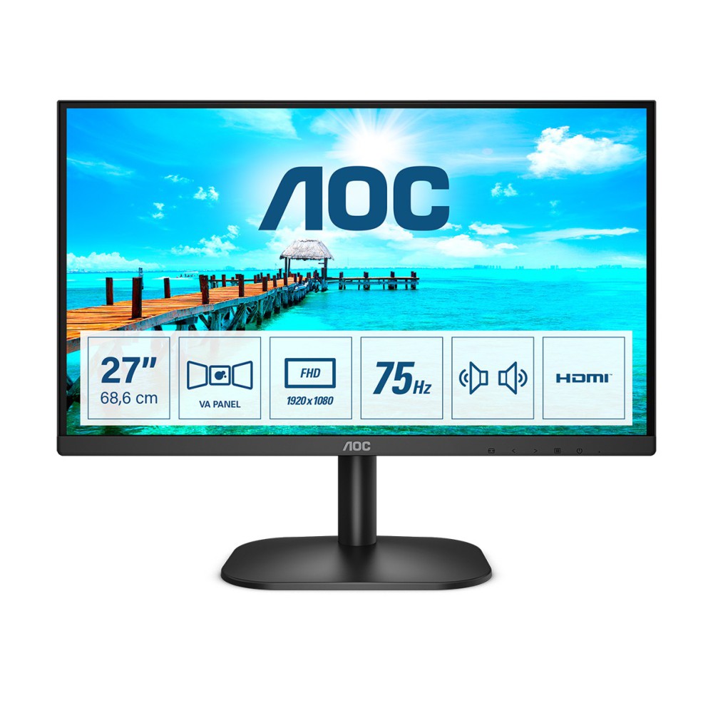 AOC B2 27B2AM LED display 68,6 cm (27") 1920 x 1080 pixels Full HD Preto