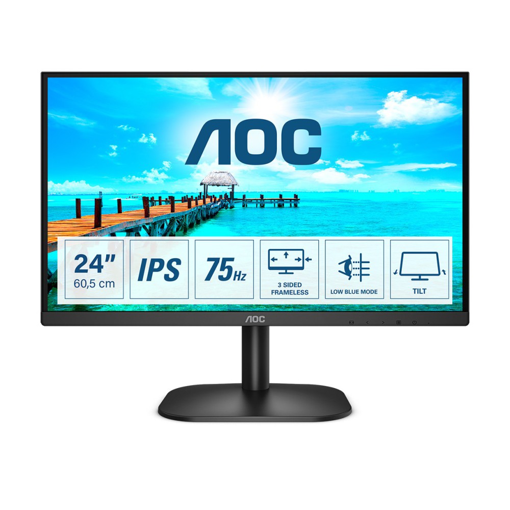 AOC B2 24B2XDA LED display 60,5 cm (23.8") 1920 x 1080 pixels Full HD Preto