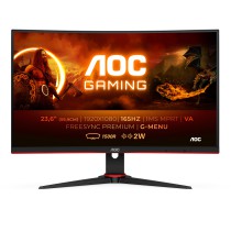 AOC G2 C24G2AE BK monitor de ecrã 59,9 cm (23.6") 1920 x 1080 pixels Full HD LED Preto, Vermelho