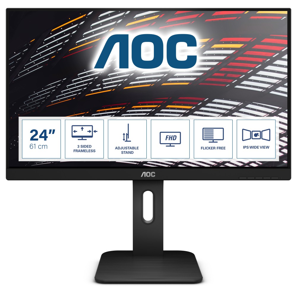 AOC P1 X24P1 monitor de ecrã 61 cm (24") 1920 x 1200 pixels WUXGA LED Preto