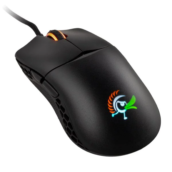 Rato Ducky Feather Gaming ARGB 16000 Dpi Preto