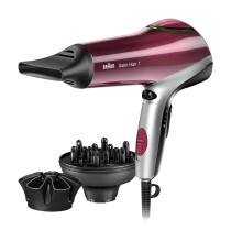 Braun HD770 secador de cabelo 2200 W Vermelho, Prateado