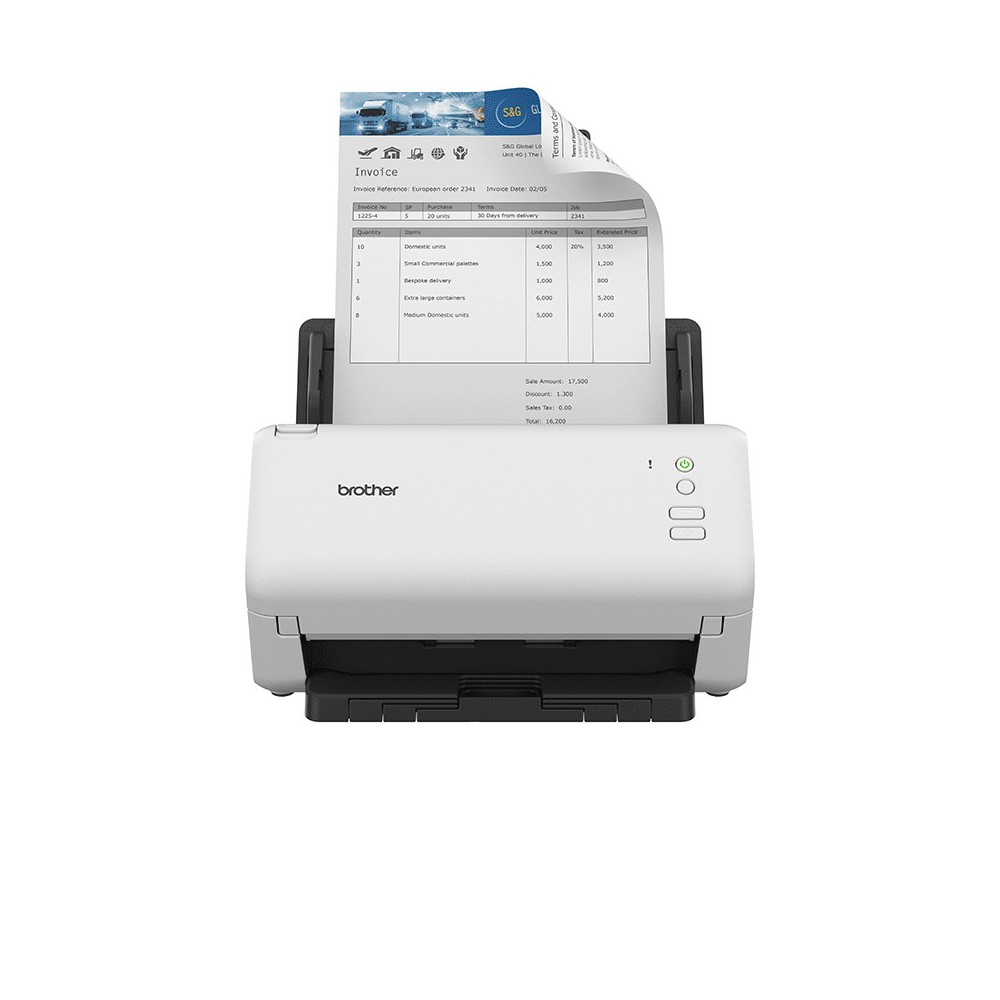 Brother ADS-4100 scanner Scanner ADF 600 x 600 DPI A4 Preto, Branco