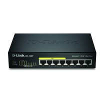 D-Link DGS-1008P E switch de rede Não-gerido L2 Power over Ethernet (PoE) Preto