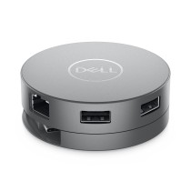 DELL DA310 Com fios USB 3.2 Gen 2 (3.1 Gen 2) Type-C Prateado