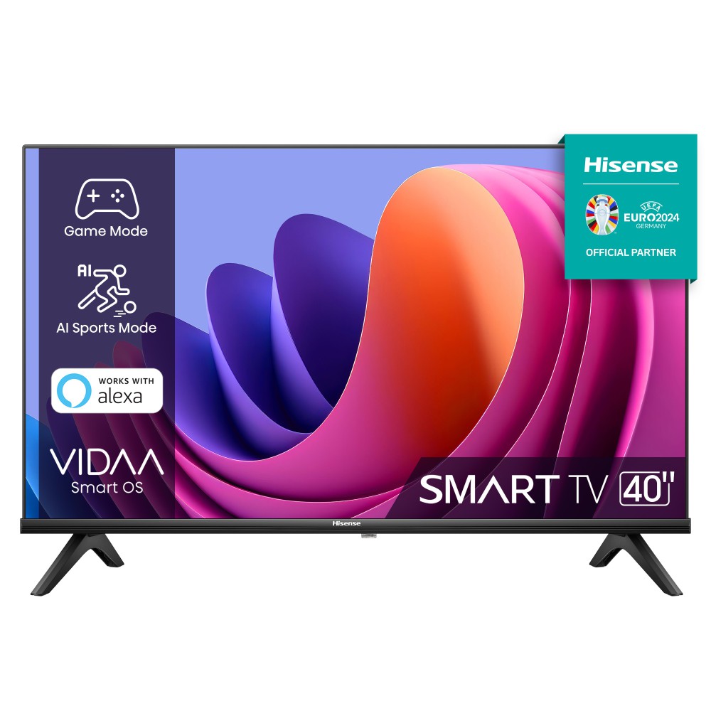 Hisense 40A4N TV 101,6 cm (40") Full HD Smart TV Wi-Fi Preto 200 cd m²