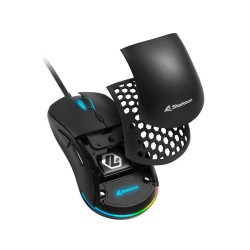 Rato SHARKOON LIGHT2 180 RGB Preto