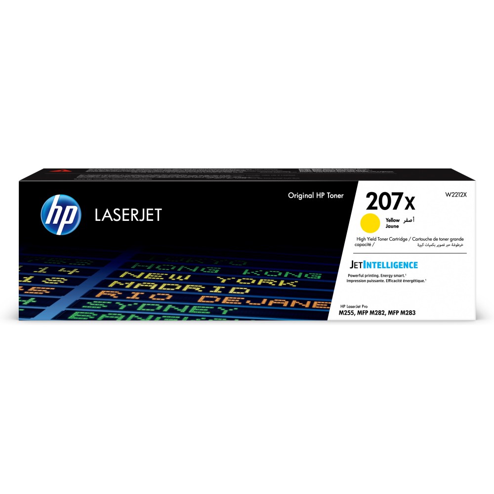 HP Toner LaserJet Original 207X Amarelo de elevado rendimento