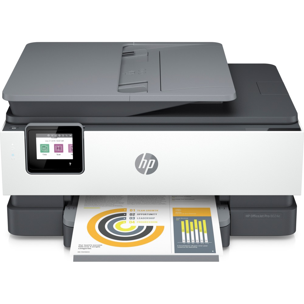 HP OfficeJet Pro Multifunções HP 8024e, Cor, Impressora para Particulares, Impressão, cópia, digit., fax, HP+ Compatibilidade
