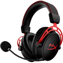 HyperX Cloud Alpha - Headset de gaming sem fios (Preto-Vermelho)